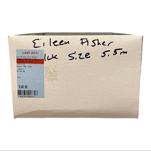 Eileen Fisher Womens Live Espadrilles Flats Memory Foam Slip-On Black 5.5M New - Picture 6 of 6